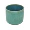 Contemporary Home Living 6.5" Green Round Abstract Glazed Planter Pot